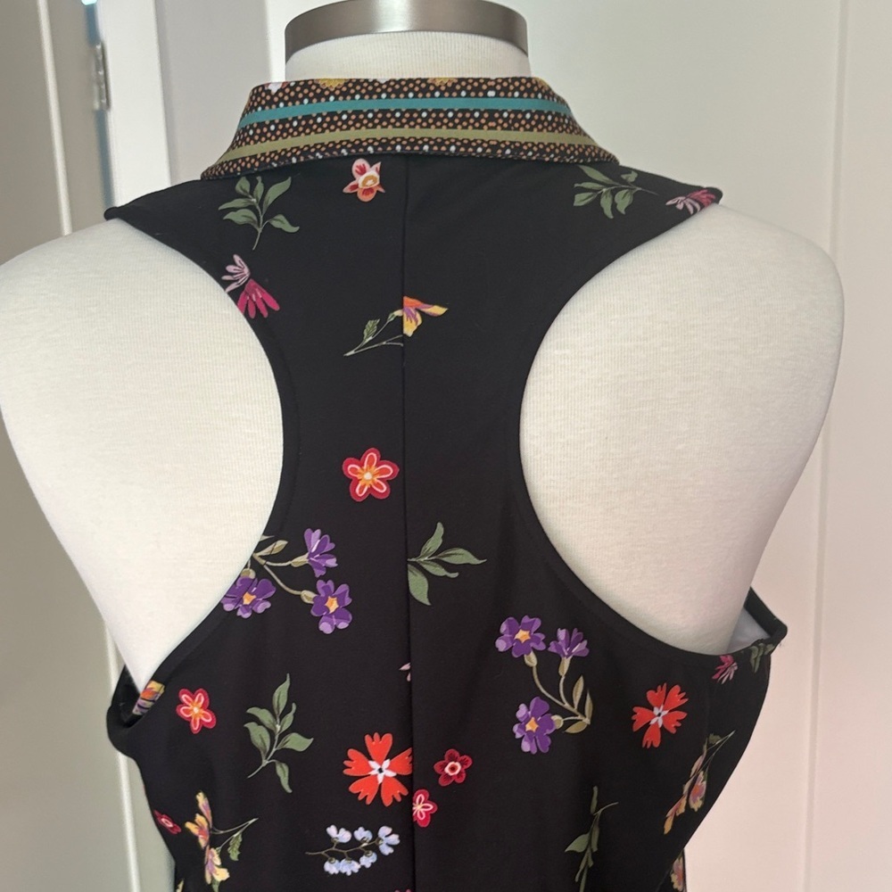 Activewear by Johnny Was . Black, floral print Dress. NWT. - Picture 6 of 8